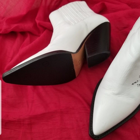 IRO White leather ankle Boots - Picture 6 of 9